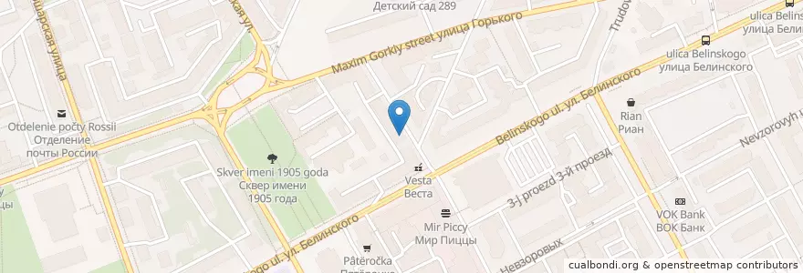 Mapa de ubicacion de Россфарм en Russie, District Fédéral De La Volga, Oblast De Nijni Novgorod, Городской Округ Нижний Новгород.