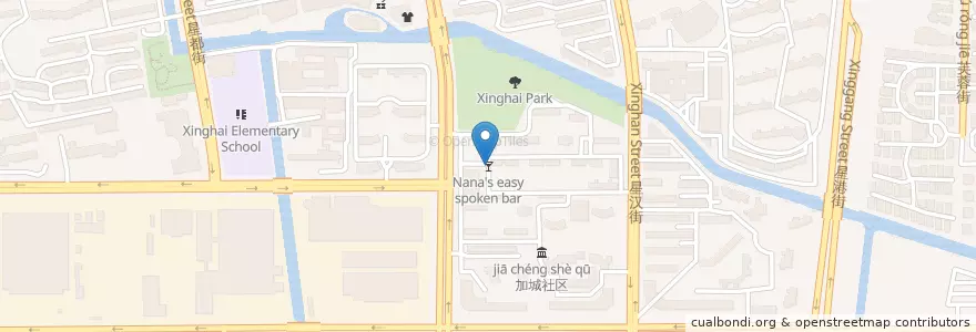 Mapa de ubicacion de Nana's easy spoken bar en China, Suzhou, Jiangsu, 姑苏区, 苏州工业园区直属镇, 苏州工业园区.