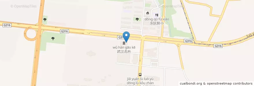 Mapa de ubicacion de 中国民生银行 en China, Hubei, Wuhan, Hongshan, 东湖新技术开发区（托管）, 关东街道.