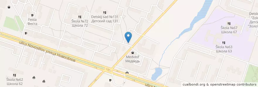 Mapa de ubicacion de Сбербанк en Rusland, Centraal Federaal District, Рязанская Область, Городской Округ Рязань.
