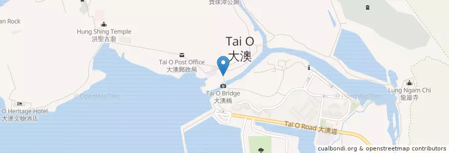 Mapa de ubicacion de 東亞銀行 Bank of East Asia en China, Hong Kong, Guangdong, Wilayah Baru, 離島區 Islands District.