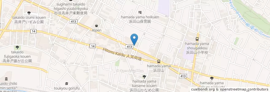 Mapa de ubicacion de セントマークス歯科 en Jepun, 東京都, 杉並区.