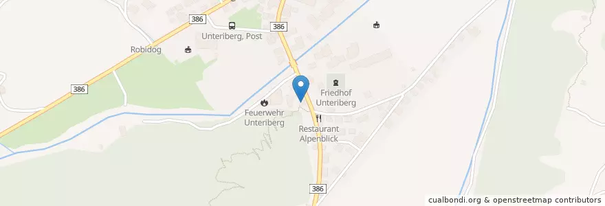 Mapa de ubicacion de Felseneck en 瑞士, Schwyz, Schwyz, Unteriberg.