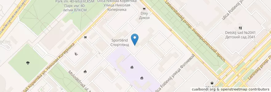 Mapa de ubicacion de Детская музыкальная школа №55 en Russia, Central Federal District, Moscow, South-Western Administrative Okrug, Gagarinsky District.