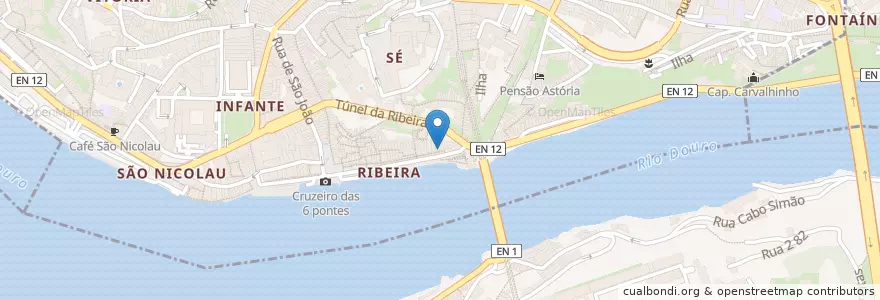 Mapa de ubicacion de Mira Douro en Portugal, Norte, Porto, Área Metropolitana Do Porto, Porto, Vila Nova De Gaia, Santa Marinha E São Pedro Da Afurada.