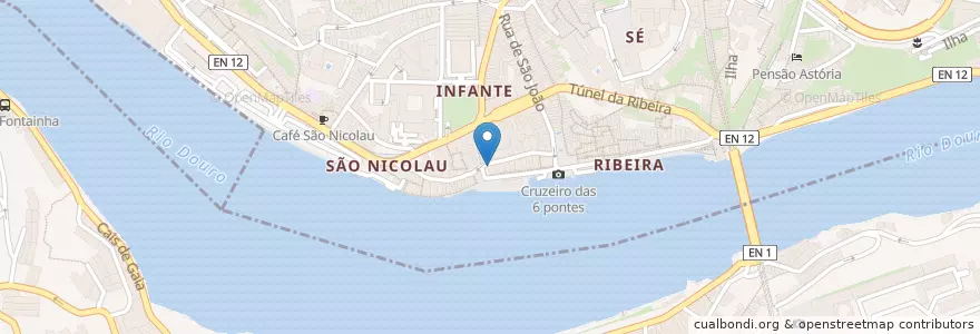 Mapa de ubicacion de Farol da Boa Nova en Portugal, Norte, Porto, Área Metropolitana Do Porto, Porto, Vila Nova De Gaia, Santa Marinha E São Pedro Da Afurada.