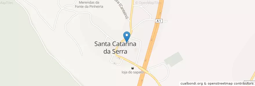 Mapa de ubicacion de Igreja de Santa Catarina da Serra en Portugal, Centro, Leiria, Pinhal Litoral, Leiria, Santa Catarina Da Serra E Chainça.