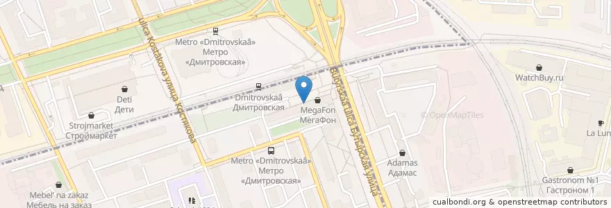 Mapa de ubicacion de Гудвин en Россия, Центральный Федеральный Округ, Москва, Северный Административный Округ, Савёловский Район.