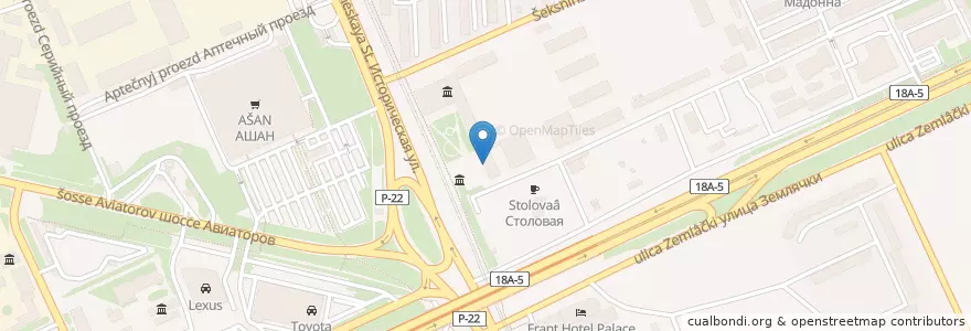 Mapa de ubicacion de Научная библиотека ВА МВД en Rússia, Distrito Federal Do Sul, Oblast De Volgogrado, Городской Округ Волгоград.