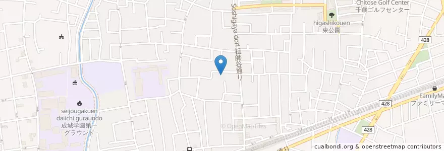 Mapa de ubicacion de そしがや温泉21 en Japan, Tokyo, Setagaya.