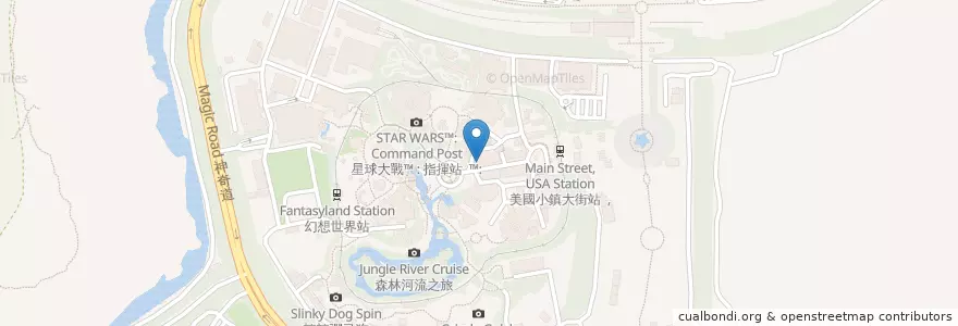 Mapa de ubicacion de 大街餐廳 Main Street Corner Café en 중국, 홍콩, 광둥성, 신제, 離島區 Islands District.