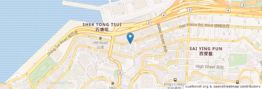 Mapa de ubicacion de 美心MX en Chine, Guangdong, Hong Kong, Île De Hong Kong, Nouveaux Territoires, 中西區 Central And Western District.