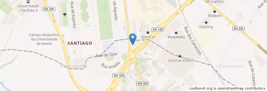 Mapa de ubicacion de Caixa Geral de Depósitos en Portugal, Aveiro, Mitte, Baixo Vouga, Aveiro, Glória E Vera Cruz.