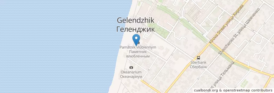 Mapa de ubicacion de Cafe Del Mar en Russia, South Federal District, Krasnodar Krai, Городской Округ Геленджик.
