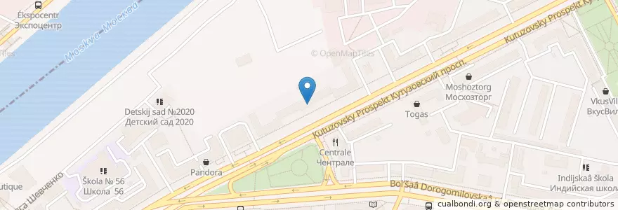 Mapa de ubicacion de Клинико-диагностический центр №4 филиал №1 en Russland, Föderationskreis Zentralrussland, Moskau.