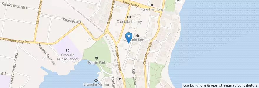 Mapa de ubicacion de Ritz Chix en Australie, Nouvelle Galles Du Sud, Sutherland Shire Council, Sydney.