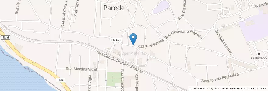 Mapa de ubicacion de Caixa Geral de Depósitos en 포르투갈, Área Metropolitana De Lisboa, Lisboa, Grande Lisboa, Cascais, Carcavelos E Parede.