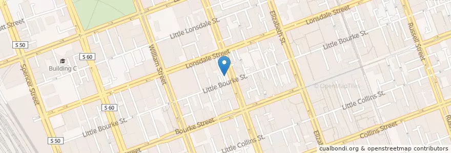 Mapa de ubicacion de Nick's Bar en Australië, Victoria, City Of Melbourne.