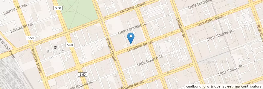 Mapa de ubicacion de Secure en Australien, Victoria, City Of Melbourne.