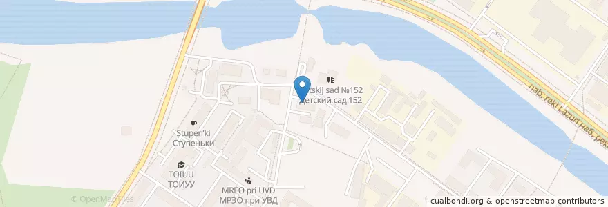Mapa de ubicacion de Медицинский вытрезвитель en Rusia, Distrito Federal Central, Óblast De Tver, Городской Округ Тверь, Калининский Район.