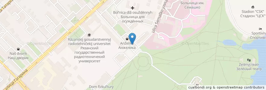 Mapa de ubicacion de Тайм en Rússia, Distrito Federal Central, Рязанская Область, Городской Округ Рязань.