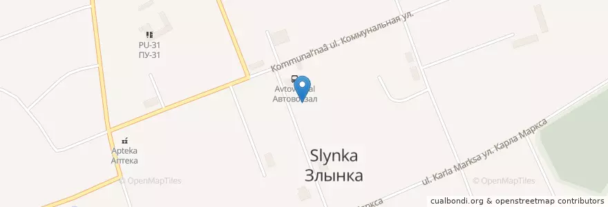 Mapa de ubicacion de Аптека en Russia, Central Federal District, Bryansk Oblast, Zlynkovsky District, Злынковское Городское Поселение.