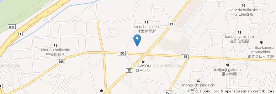 Mapa de ubicacion de 守口市立庭窪中学校 en Giappone, Prefettura Di Osaka, 守口市.