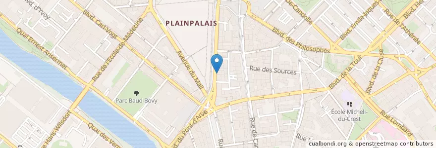 Mapa de ubicacion de La Baguette d'Or en Suíça, Genève, Genève, Genebra.