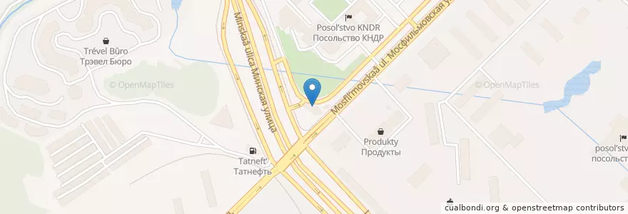 Mapa de ubicacion de Бакинский дворик en Rússia, Distrito Federal Central, Москва, Западный Административный Округ, Район Раменки.