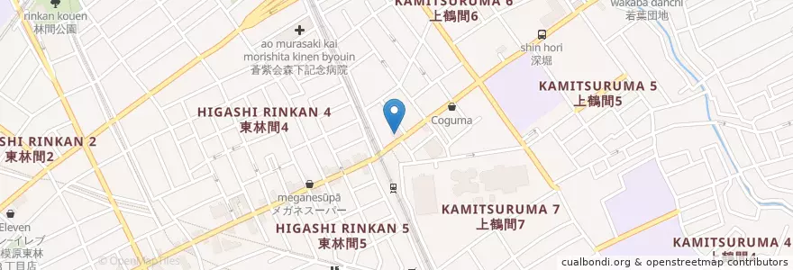 Mapa de ubicacion de 八千代銀行 en 일본, 가나가와현, 相模原市, 南区.