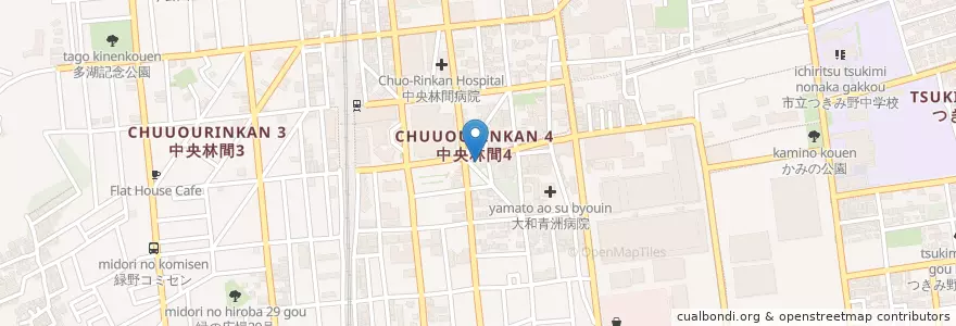 Mapa de ubicacion de 城南信用金庫 en اليابان, كاناغاوا, 大和市.