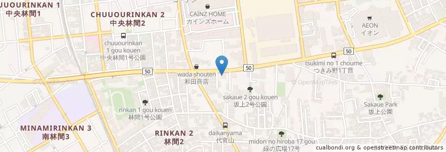 Mapa de ubicacion de むさしの森珈琲 en Japan, 神奈川県, 大和市.