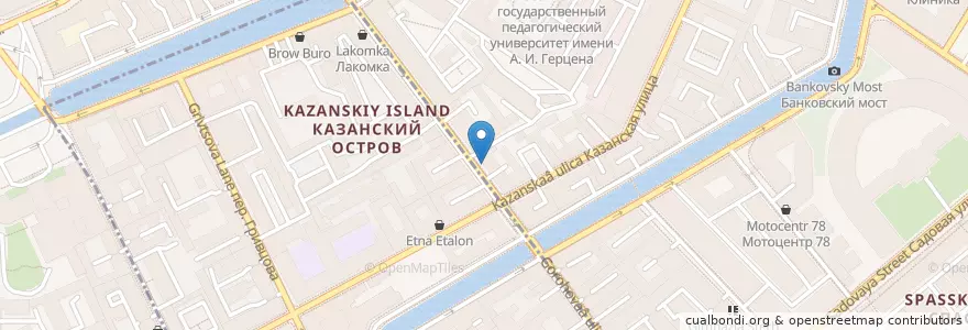 Mapa de ubicacion de Zoom en Russland, Föderationskreis Nordwest, Oblast Leningrad, Sankt Petersburg, Адмиралтейский Район, Округ № 78.