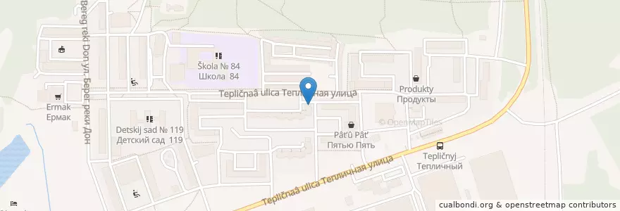 Mapa de ubicacion de Опорный пункт en Rússia, Distrito Federal Central, Oblast De Voronej, Городской Округ Воронеж.