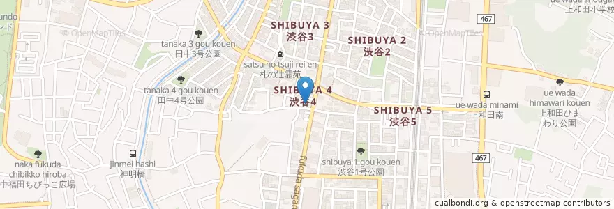 Mapa de ubicacion de デニーズ en Japão, 神奈川県, 大和市.