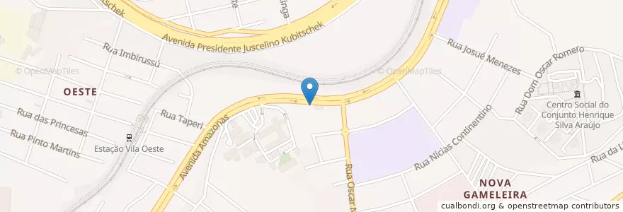 Mapa de ubicacion de Gêmeos Rent-a-Car en البَرَازِيل, المنطقة الجنوبية الشرقية, ميناس جيرايس, Região Geográfica Intermediária De Belo Horizonte, Região Metropolitana De Belo Horizonte, Microrregião Belo Horizonte, بيلو هوريزونتي.