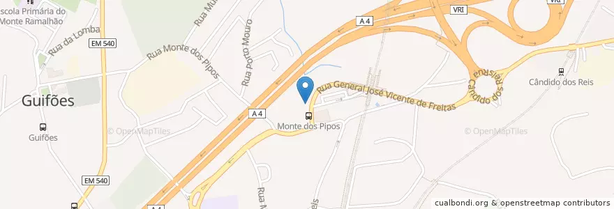 Mapa de ubicacion de Restaurante Bem Regado en Portogallo, Nord, Porto, Área Metropolitana Do Porto, Matosinhos, Custóias, Leça Do Balio E Guifões.