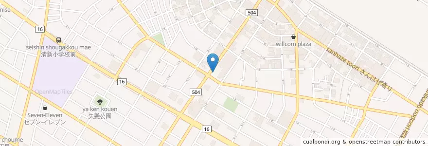 Mapa de ubicacion de みずほ銀行 en 日本, 神奈川県, 相模原市, 中央区.