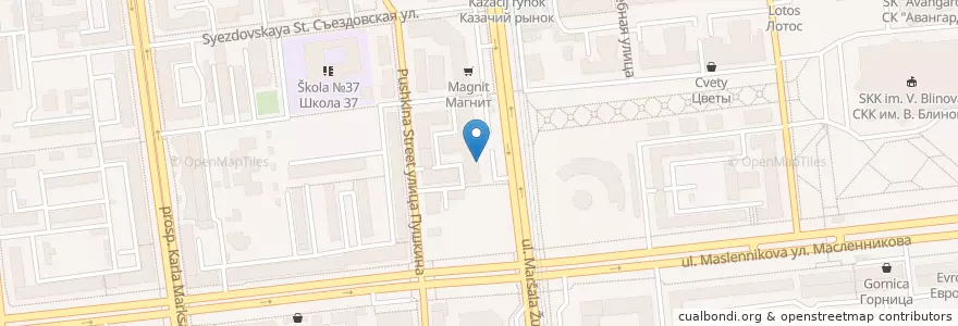 Mapa de ubicacion de Новикомбанк en Russia, Distretto Federale Siberiano, Омская Область, Омский Район, Городской Округ Омск.