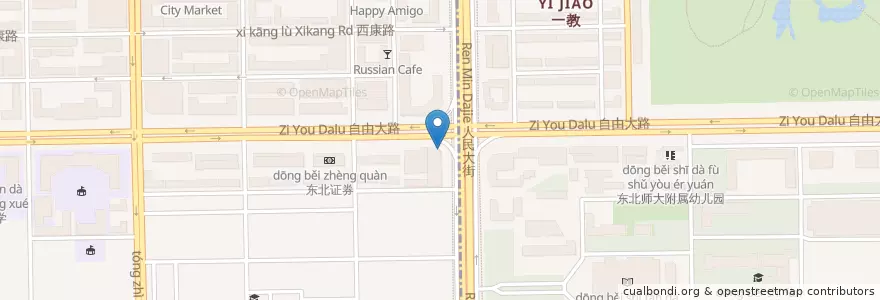Mapa de ubicacion de 麦当劳 McDonald's en Chine, Jilin, 长春市, 朝阳区, 桂林街道.