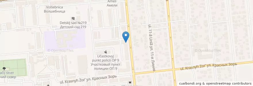 Mapa de ubicacion de Аптека en ロシア, シベリア連邦管区, オムスク州, オムスク地区, オムスク管区.