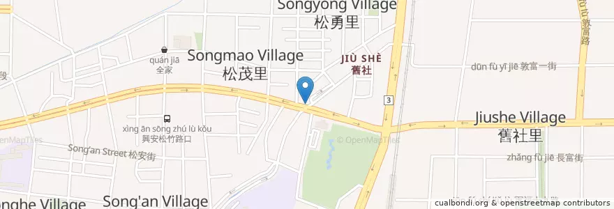 Mapa de ubicacion de 渼琪洗車 en 臺灣, 臺中市, 北屯區.