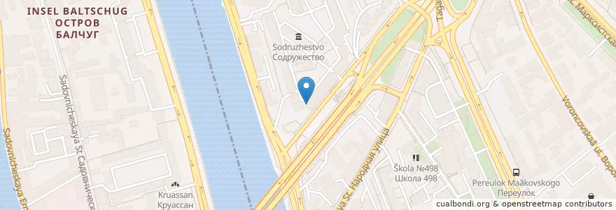 Mapa de ubicacion de Травматологический пункт больницы №13 en Russland, Föderationskreis Zentralrussland, Moskau, Zentraler Verwaltungsbezirk, Таганский Район.