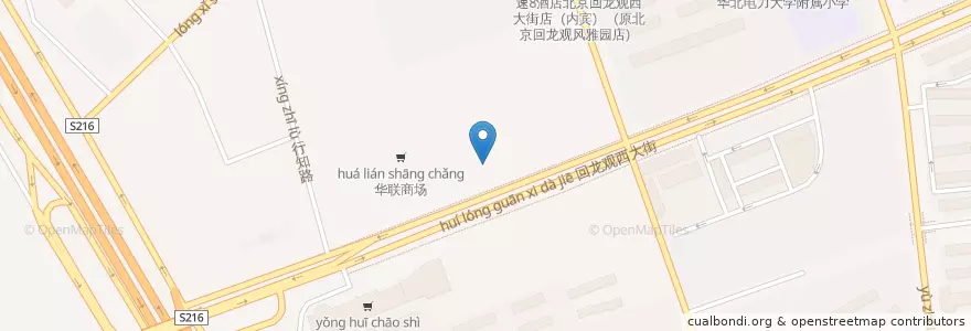 Mapa de ubicacion de 昆泰游泳馆 en Çin, Pekin, Hebei, 昌平区.