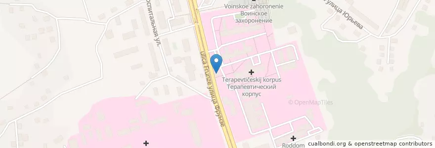 Mapa de ubicacion de Аптека en Rusia, Distrito Federal Central, Óblast De Smolensk, Смоленский Район, Городской Округ Смоленск.