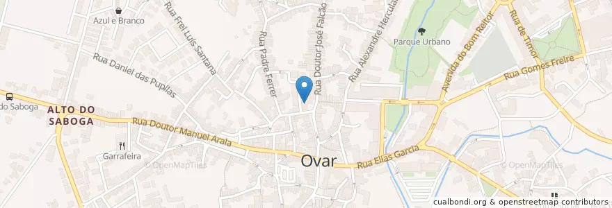 Mapa de ubicacion de Coffe Shop en 葡萄牙, Aveiro, Centro, Baixo Vouga, Ovar, Ovar, São João, Arada E São Vicente De Pereira Jusã.