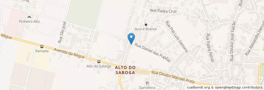 Mapa de ubicacion de Café Estrela da Manhã en Portekiz, Aveiro, Centro, Baixo Vouga, Ovar, Ovar, São João, Arada E São Vicente De Pereira Jusã.