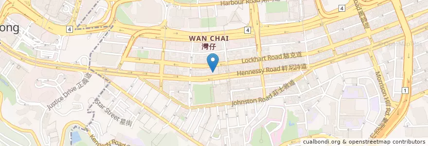 Mapa de ubicacion de BOC en 중국, 광둥성, 홍콩, 홍콩섬, 신제, 灣仔區 Wan Chai District.