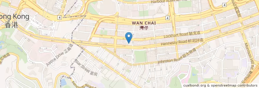 Mapa de ubicacion de HSBC en 中国, 広東省, 香港, 香港島, 新界, 灣仔區 Wan Chai District.