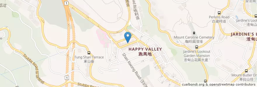 Mapa de ubicacion de 慕情 Bojyo en Китай, Гуандун, Гонконг, Гонконг, Новые Территории, 灣仔區 Wan Chai District.